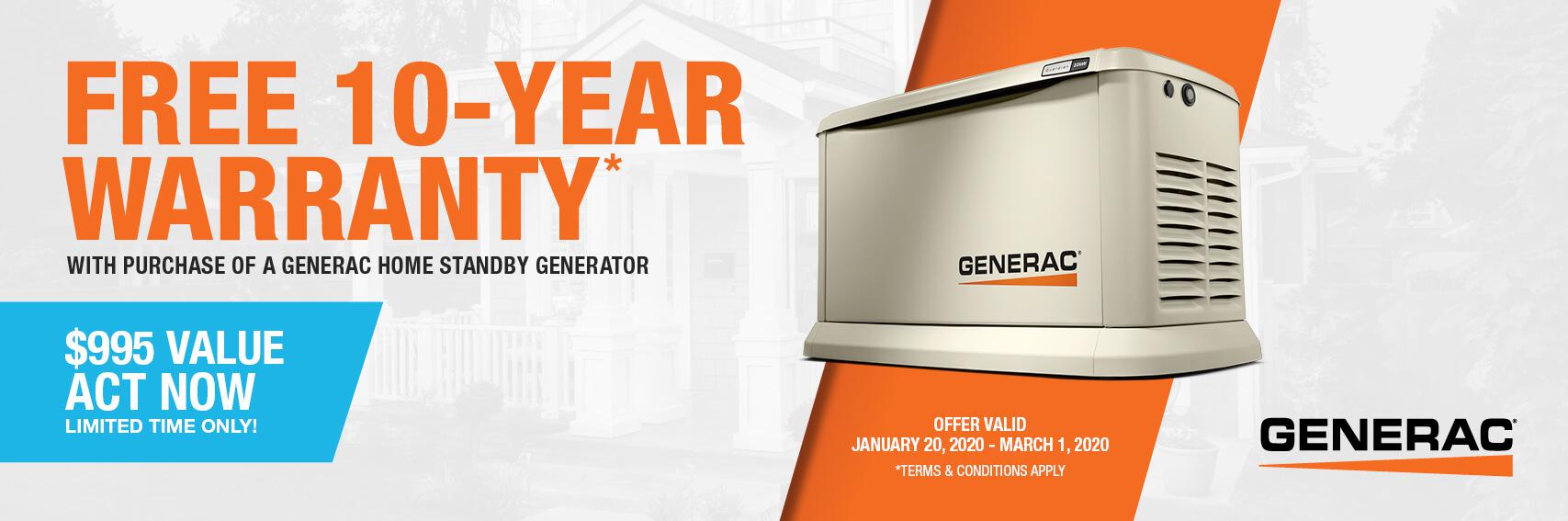 Homestandby Generator Deal | Warranty Offer | Generac Dealer | Hillsville, VA
